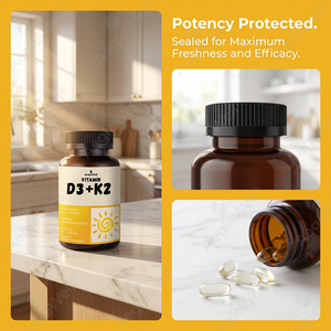OEM/ODM Aegelwell Vitamine <span class=keywords><strong>D3</strong></span> + <span class=keywords><strong>K2</strong></span> <span class=keywords><strong>5000</strong></span> UI Gélules Molles <span class=keywords><strong>D3</strong></span> <span class=keywords><strong>K2</strong></span> Supplément MK-7 <span class=keywords><strong>K2</strong></span> à base d'huile de coco pour le soutien des os et du cœur - Product Image 3