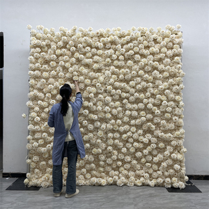 Custom Private Label Wholesale <b>flower</b> wall High Quality Modern Artificial <b>Flower</b> Wall for Wedding Event Decor - Product Image 3