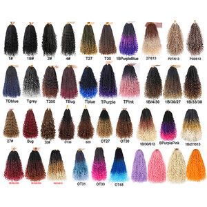 Dea scatola trecce uncinetto <span class=keywords><strong>capelli</strong></span> per donne Boho Box trecce uncinetto con estremità ricci Pre in loop trecce bohémien <span class=keywords><strong>capelli</strong></span> uncinetto - Product Image 5