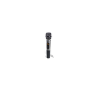 Système de microphone à condensateur sans fil UHF portable 2 en 1, microphone cravate Bluetooth, connectivité audio iPhone, scène, conférences