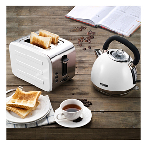 Appareils de cuisine les plus vendus, bouilloire et grille-pain blancs - Product Image 1