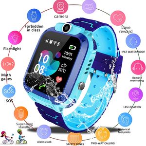 Q12 Kids Watch 1.44 Inch LBS Positioning IP67 Anti-lost Smart Watch Tracker SOS SIM Call GSM SIM Xmas Gifts for Child Kids Q12B - Product Image 3