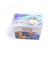 Boîte de présentation en acrylique pour cartes à collectionner TCG – Vitrine de rangement de bureau pour jeux de cartes