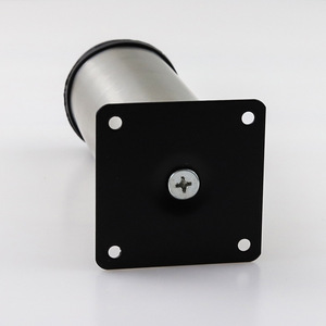 Pata de Mueble Cilíndrica Ajustable de 50 mm, Cromada, Negra, de Hierro, Minimalista, para Gabinete, Mesa de Centro, Sofá, Fácil Instalación - Product Image 1
