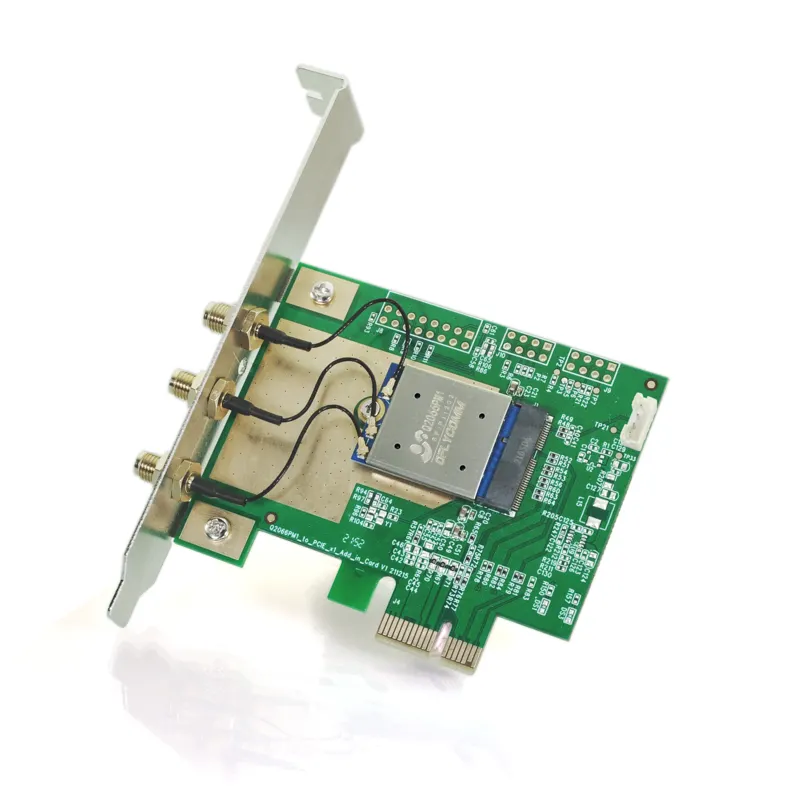 Kartu PCIe WiFi 6E BT5.2 AX 3000 Mbps QCA206X Kartu Adaptor Jaringan WiFi Nirkabel PCI-E