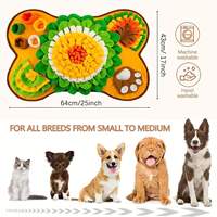 Tapis de recherche interactif pliable pour chiens - Jouet de puzzle pour la recherche de nourriture et l'alimentation lente, tapis olfactif anti-ennui pour chiots et chats