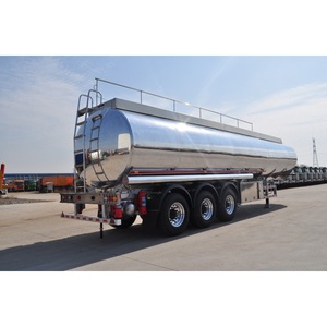 <span class=keywords><strong>Remorque</strong></span> citerne en acier à trois essieux capacité 40000L/50000L pour le transport de lait/carburant Semi <span class=keywords><strong>remorque</strong></span> de camion - Product Image 2