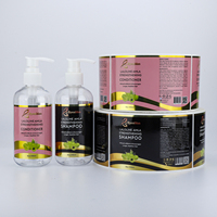 Étiquettes cosmétiques personnalisées en feuille d'or, autocollants d'emballage imperméables et résistants à l'huile pour bouteilles de shampoing, de lotion et produits de beauté