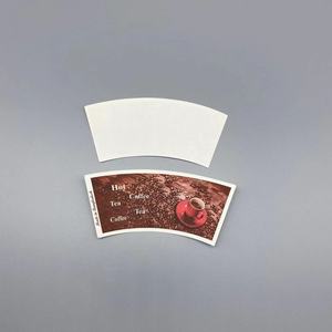 Vaso de papel kraft ecológico, directo de fábrica, vaso de papel artesanal, abanico de papel de doble cara, abanico de papel sostenible - Product Image 3