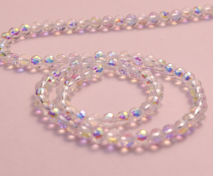 Verre Cristal Multi-facettes Boule Perles Coloré Laser Vent Flash Bracelet Verre Perles Lâches DIY Bracelet Prix - Product Image 1