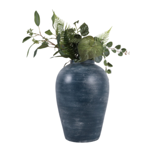 Vaso alto in terracotta per l'arredamento del soggiorno, centrotavola rustico per la casa - Product Image 2