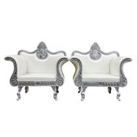 Chaise de mariage élégante, vintage, traditionnelle, professionnelle, de luxe, en métal blanc et or, pour mariage royal, faite à la main, livraison rapide, prix bas