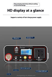 Alimentation mobile domestique portable 300W pour la charge d'urgence en extérieur - Stockage d'énergie de secours Banque d'alimentation pour voitures - Product Image 6