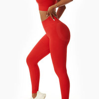 Leggings Deportivos Sin Costuras para Mujer, Cintura Alta, para Entrenamiento, Yoga, Gimnasio, Elásticos, Transpirables