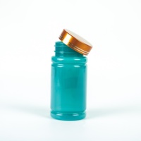 Vente en gros de haute qualité bouteilles de pilules en plastique de capsule de pilules de vitamines vides avec couvercle marron