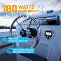 GUZARE Récepteur stéréo étanche Marine BT DAB Radio Marine Audio FM AM Lecteur MP3 de voiture pour ATV UTV RV Yacht Moto
