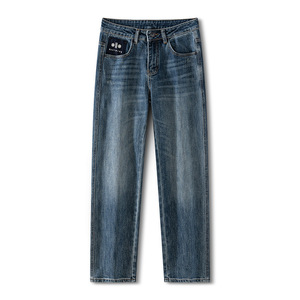 <span class=keywords><strong>Jeans</strong></span> da <span class=keywords><strong>Uomo</strong></span> in Denim Blu Elasticizzato Felpato Nuovi Autunno/Inverno 2026, Vestibilità Leggermente Ampia, Gamba Dritta, Stile Semplice e Basico - Product Image 5