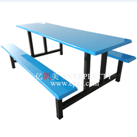 Ensemble de chaises de table à manger de style moderne Offre Spéciale fibre de verre de couleur bleue avec cadre en métal pour l'extérieur pour la salle à manger de restaurant