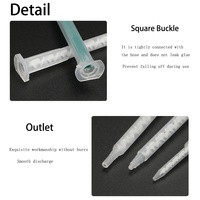 Buse de mélange statique à baïonnette, distributeur de cartouches d'époxy AB en plastique, pistolet à colle, tube mélangeur