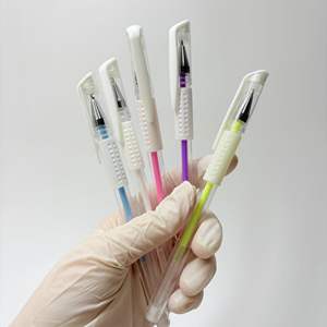 Marqueurs gel blancs et roses pour PMU, <span class=keywords><strong>crayon</strong></span> <span class=keywords><strong>de</strong></span> traçage cutané, stylo <span class=keywords><strong>de</strong></span> dessin manuel pour microblading, cartographie des sourcils, maquillage permanent, <span class=keywords><strong>visage</strong></span> et plastique - Product Image 5