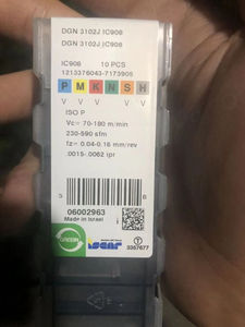 Outils de tournage externes DGN 3102J IC908 ISCARS série complète pour tour CNC, revêtement PVD/CVD, acier de dureté 63, pièce en acier disponible pour - Product Image 2