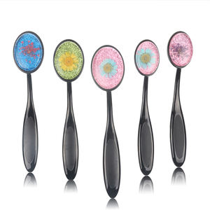 Haute qualité Silicone maquillage liquide fond de teint <span class=keywords><strong>BB</strong></span> crème pinceaux ensemble fleurs ovale masque facial brosse - Product Image 2