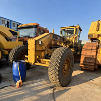 Niveleuse à moteur Cat 14H d'occasion 2025, 600 heures de travail, faible kilométrage, bon état, 16200 kg, origine Shanghai, avec inspection vidéo