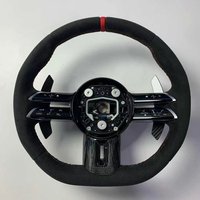 Volant de voiture en fibre de carbone LED Sport pour Mercedes-Benz Amg C E S G-Class W204 W205 W222 G500 G55 G63 S500 S320