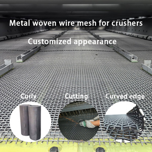 Maille métallique en acier au manganèse personnalisée, maille tissée en métal, maille de criblage pour mine d'or, maille en acier à bordure croisée, maille en acier pour l'exploitation minière - Product Image 3