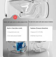 Toilette intelligente de luxe avec bidet, à siphon en S, télécommande et chasse d'eau au pied pour salle de bain domestique