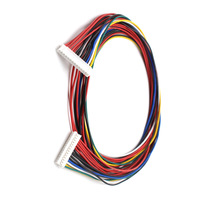 Konektor Adaptor JST PH 2.0mm 20-Pin Kustom Pabrik, Kabel Ekstensi Pria Wanita Multiwarna CE ROHS untuk Lampu LED Motor
