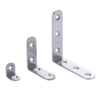 Équerres d'angle en métal en forme de L, support d'angle à 90 degrés en acier inoxydable pour meubles, armoires et joints en bois