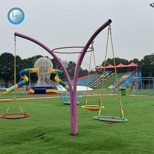 <span class=keywords><strong>LINO</strong></span> Balançoire de jardin suspendue en filet pour aire de jeux Divertissement pour enfants avec renfort de chaîne en fer - Product Image 1