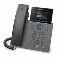 Téléphone IP HD de qualité opérateur Grandstream GRP2610P à 2 lignes, écran LCD couleur 2,4 pouces, 2 comptes SIP, PoE, VoIP d'entreprise, audio 5 voies