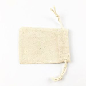 Customizable Logo Organic Cotton Drawstring <b>Bags</b> for Coffee <b>Beans</b> White Recyclable Washed Friendly Pouches for Shopping Packing - Product Image 5