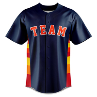 Kit de maillot de baseball personnalisé OEM pour homme adulte grande taille, anti-UV, séchage rapide, respirant, 100 % polyester, motif 3D pour