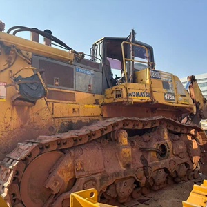 รถดันดินตีนตะขาบ Komatsu D475A มือสอง ระบบขับเคลื่อนไฮโดรสแตติก สีเดิมจากโรงงาน อุปกรณ์ก่อสร้าง พร้อมมอเตอร์ปั๊ม - Product Image 6