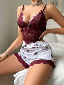 Ensemble de lingerie sexy en dentelle transparente pour femmes, vêtements de détente confortables - Product Image 6