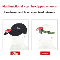 Lampu Klip LED Mini Ultra Terang untuk Topi, Dapat Diisi Ulang via USB, Lampu Visor Tahan Air, Senter, Lampu Kepala, untuk Helm