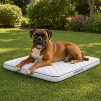 Coussin de jardin pour chien Golden Hour avec soutien à ressorts ensachés miniatures et dessus matelassé, idéal pour les grands chiens