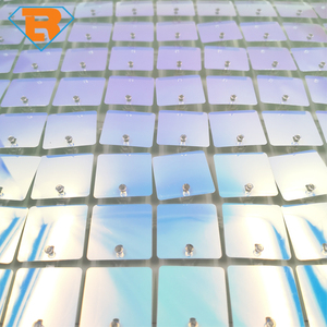 Óng ánh màu xanh ánh sáng lung linh tường <span class=keywords><strong>Backdrop</strong></span> vuông <span class=keywords><strong>sequin</strong></span> tường Bảng điều chỉnh long lanh Sequins tường <span class=keywords><strong>Backdrop</strong></span> cho tiệc cưới trang trí - Product Image 4