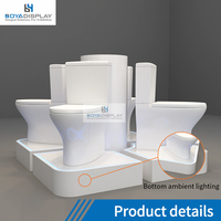 Présentoir de salle de bain et toilettes en acier écologique, antirouille, à quatre faces, amovible, autoportant, moderne