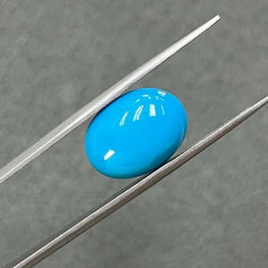 Turquesa natural de alta calidad, cabujón ovalado de 16x12 mm, piedra preciosa suelta, pulido suave, color azul verdoso, para la fabricación de joyería, venta al por mayor. - Product Image 2