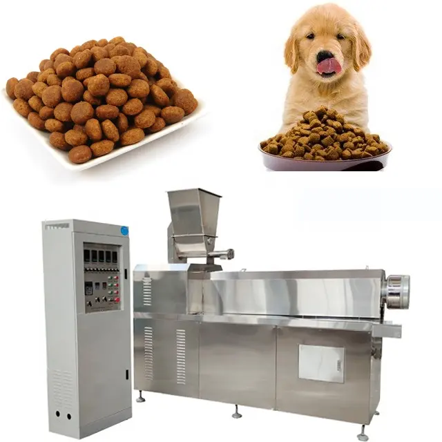 Estrusore dell'impianto di lavorazione del cibo per cani della linea di produzione di cibo per cani