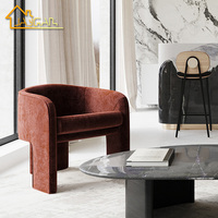 Fauteuil en velours de luxe canapé chaises lot de 2 maison moderne Style nordique salon meubles confortable Accent chaise ensemble pour salon