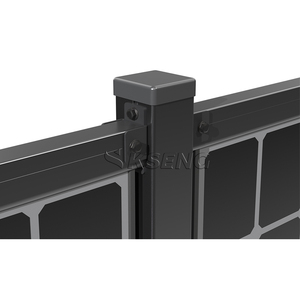 Khu dân cư năng lượng mặt trời dọc hai mặt hàng rào mặt đất gắn kết năng lượng mặt trời nhà máy điện năng lượng mặt trời hàng rào gắn hệ thống - Product Image 2