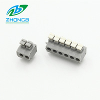 Borne de pression sans vis Zhongbo ZB235V pour carte PCB, conducteur de 0,7 mm, espacement de 5,0 mm, ignifuge et résistant au feu KF