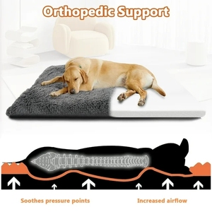 Машинная стирка, плюшевый зимний теплый коврик для домашних животных, кровать для собак, удобная кошачья кровать для домашних животных - Product Image 3