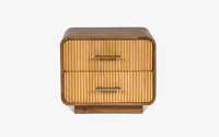 Table de chevet pliable en bois de luxe artisanale, multifonctionnelle avec rangement, idéale pour les entrées d'appartements élégants et les chambres à coucher