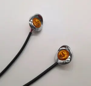 CHROM RUND MINI 3/4 ZÜLTER BERNER LED AUSCLUSS-SIDE-LICHTSZEUG LICHTSZEUG FÜR TRUCKHANNEL